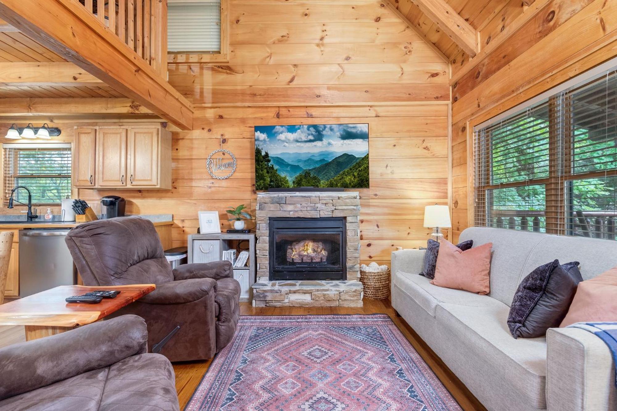 Elegant & Cozy Cabin Near Pigeon Forge Sevierville Eksteriør billede